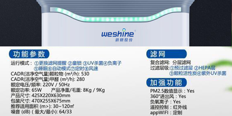 光觸媒空氣淨化器3代